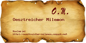 Oesztreicher Milemon névjegykártya